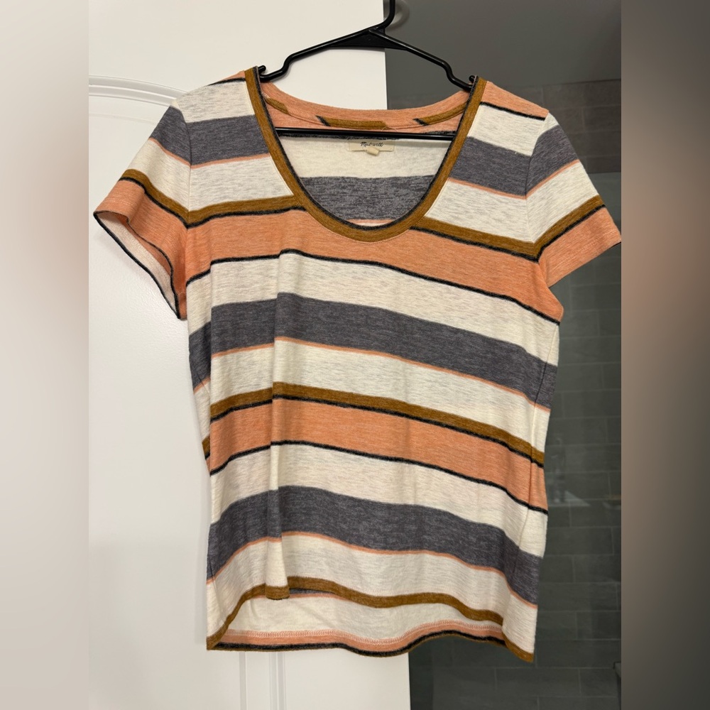 Madewell Alto Scoop Tee in an Eller Stripe